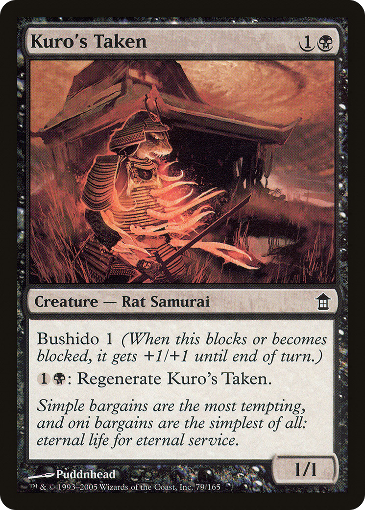 Kuro's Taken (SOK-079) - Saviors of Kamigawa - Premium MTG Single from Wizards of the Coast - Just $0.26! Shop now at Game Crave Tournament Store