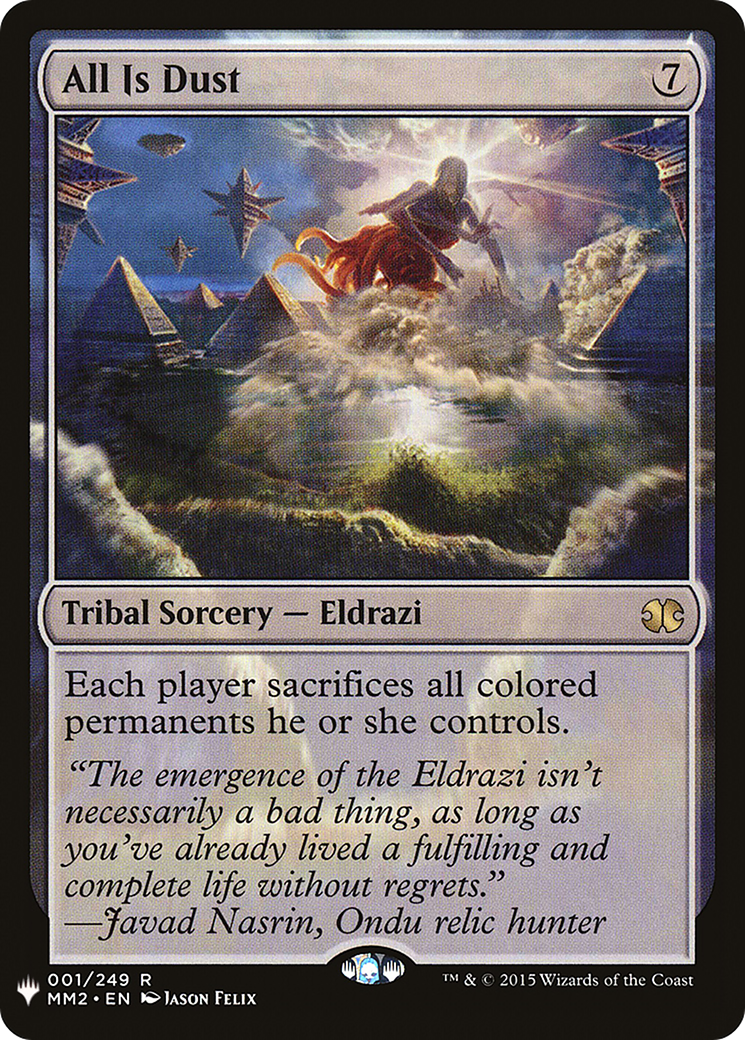 All Is Dust (MB1-001) - Mystery Booster - Premium MTG Single from Wizards of the Coast - Just $3.09! Shop now at Game Crave Tournament Store