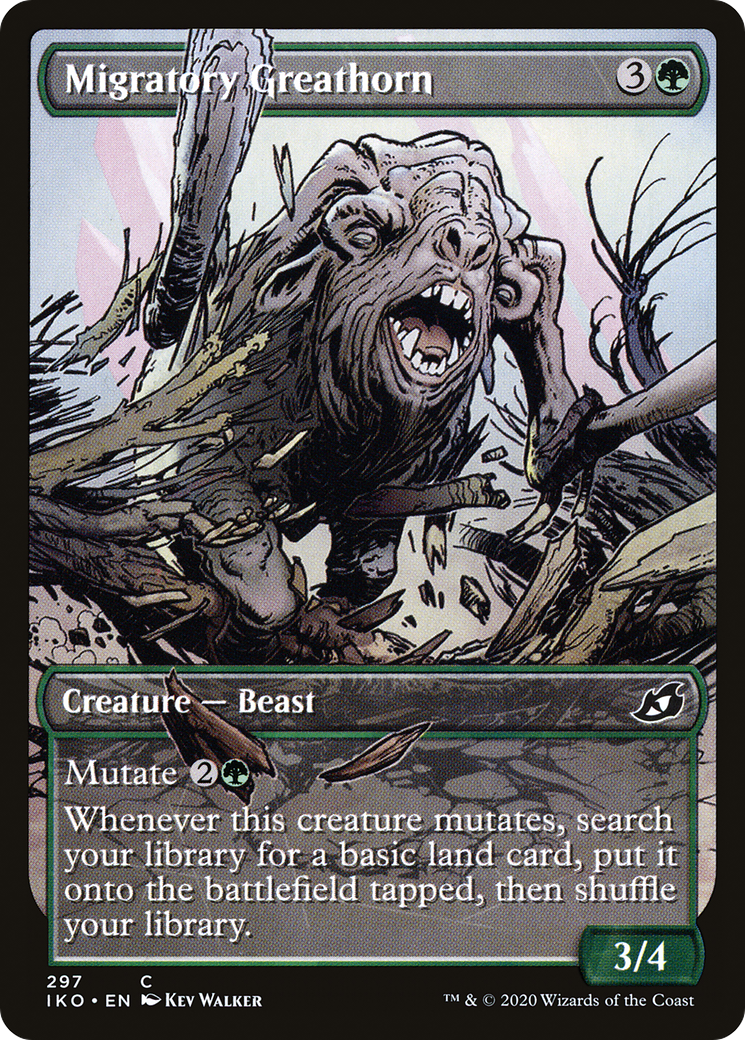 Migratory Greathorn (IKO-297) - Ikoria: Lair of Behemoths: (Showcase) Foil - Premium MTG Single from Wizards of the Coast - Just $0.08! Shop now at Game Crave Tournament Store