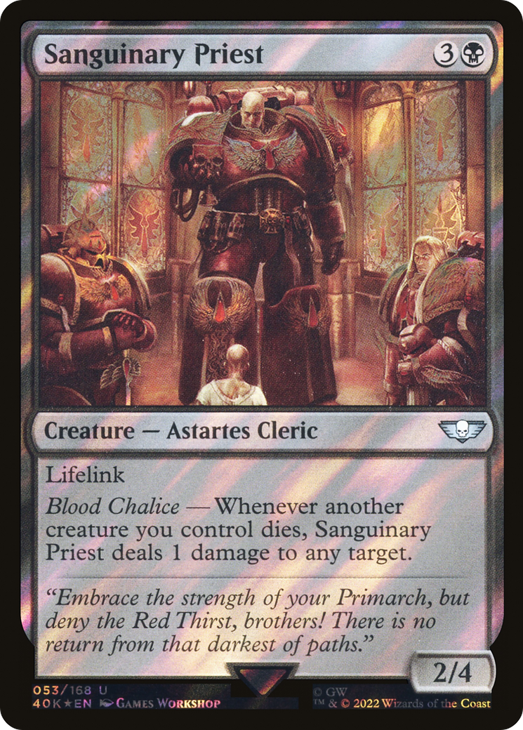Sanguinary Priest (40K-53★) - Warhammer 40,000 Commander Foil - Premium MTG Single from Wizards of the Coast - Just $0.38! Shop now at Game Crave Tournament Store