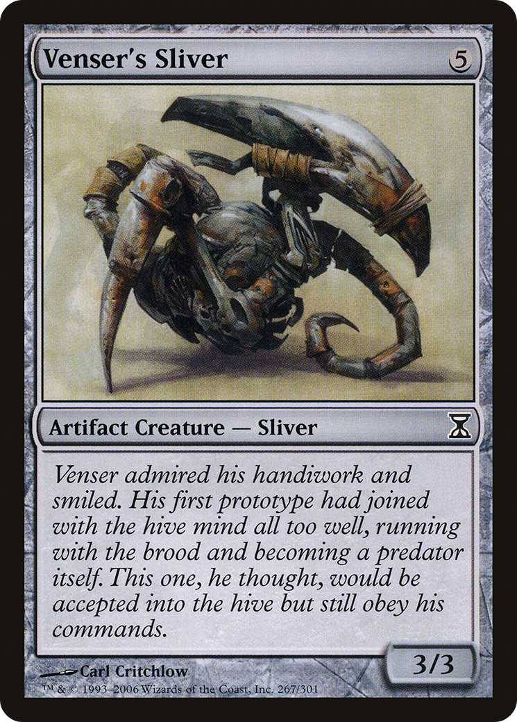 Venser's Sliver (TSP-267) - Time Spiral Foil - Premium MTG Single from Wizards of the Coast - Just $0.66! Shop now at Game Crave Tournament Store