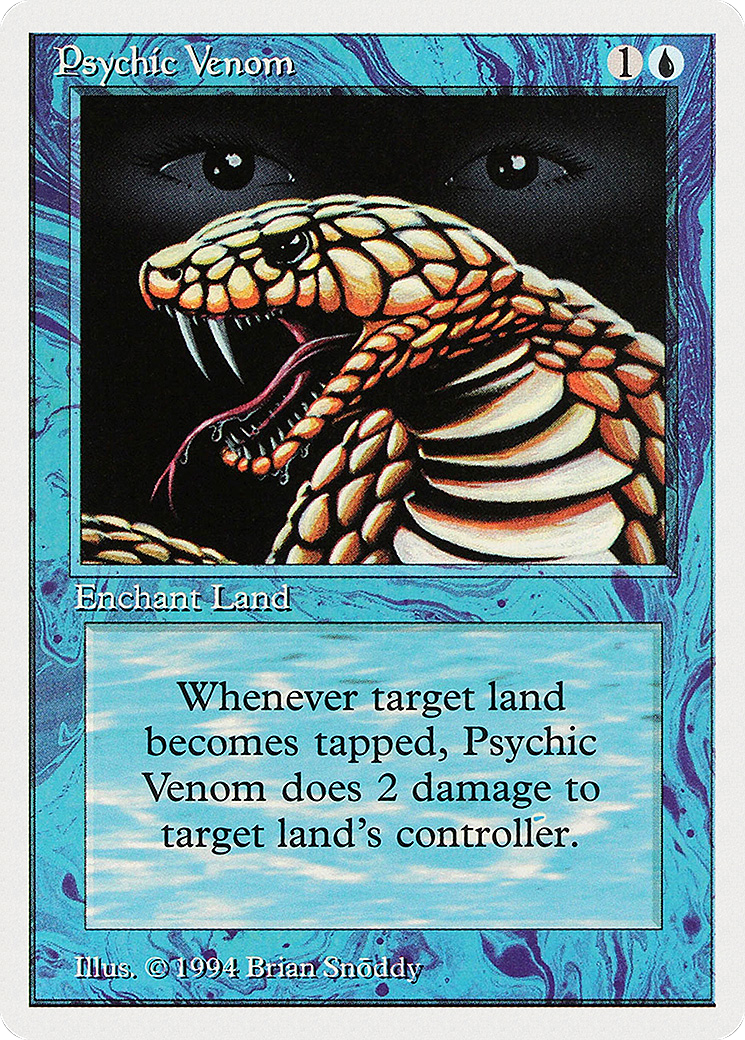 Psychic Venom (SUM-076) - Summer Magic / Edgar - Premium MTG Single from Wizards of the Coast - Just $0.08! Shop now at Game Crave Tournament Store