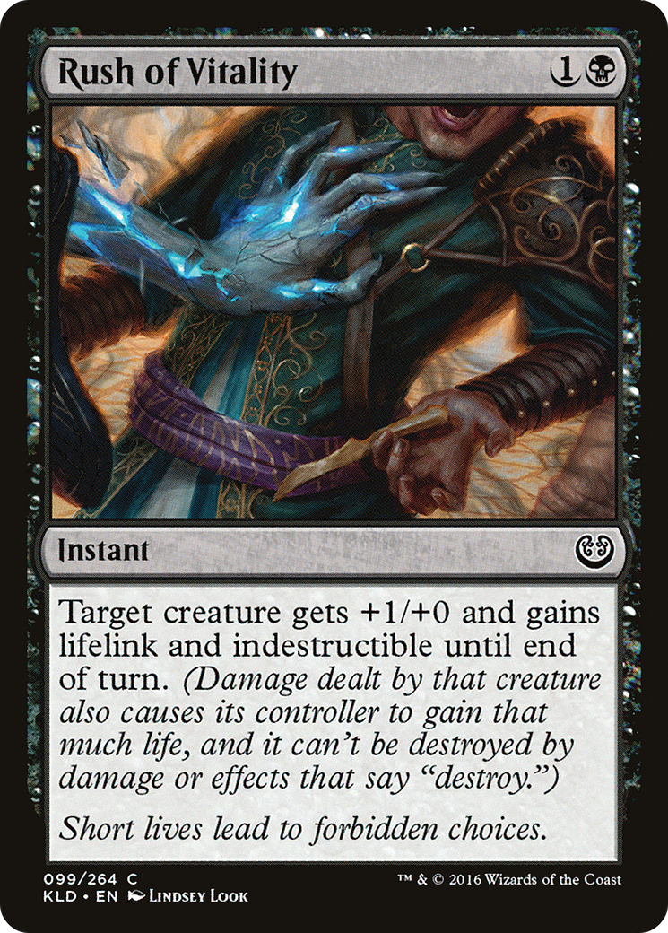 Rush of Vitality (KLD-099) - Kaladesh Foil - Premium MTG Single from Wizards of the Coast - Just $0.16! Shop now at Game Crave Tournament Store