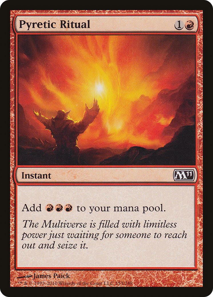 Pyretic Ritual (M11-153) - Magic 2011 Foil - Premium MTG Single from Wizards of the Coast - Just $4.01! Shop now at Game Crave Tournament Store