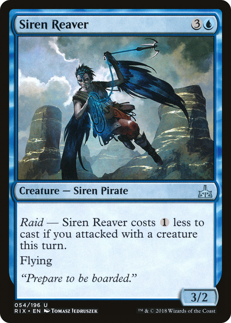 Siren Reaver (RIX-054) - Rivals of Ixalan - Premium MTG Single from Wizards of the Coast - Just $0.25! Shop now at Game Crave Tournament Store