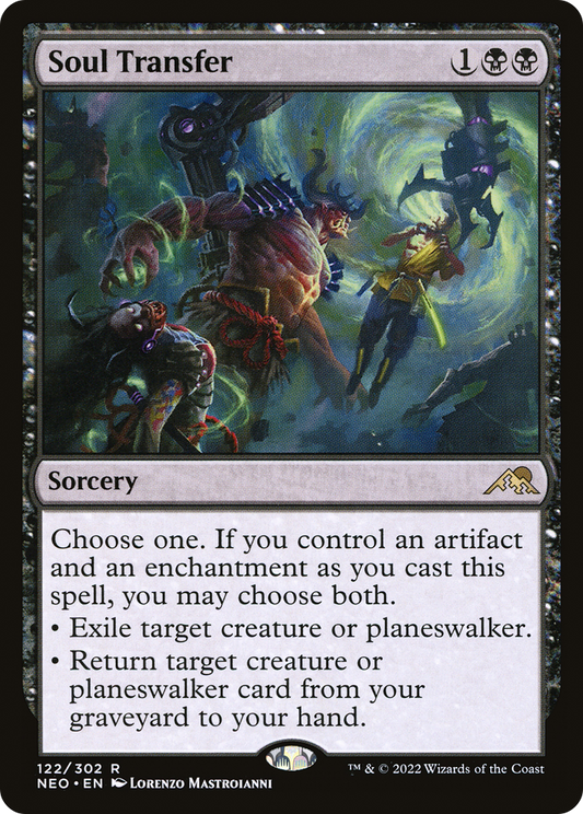 Soul Transfer (NEO-122) - Kamigawa: Neon Dynasty - Premium MTG Single from Wizards of the Coast - Just $0.08! Shop now at Game Crave Tournament Store