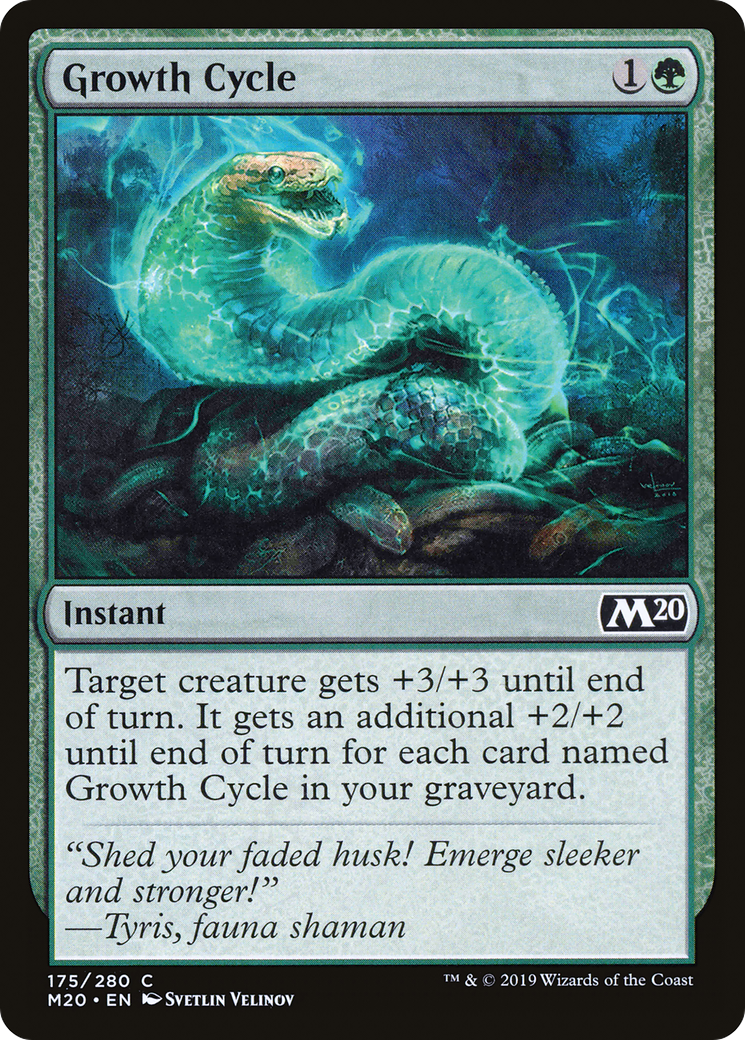Growth Cycle (M20-175) - Core Set 2020 - Premium MTG Single from Wizards of the Coast - Just $0.25! Shop now at Game Crave Tournament Store