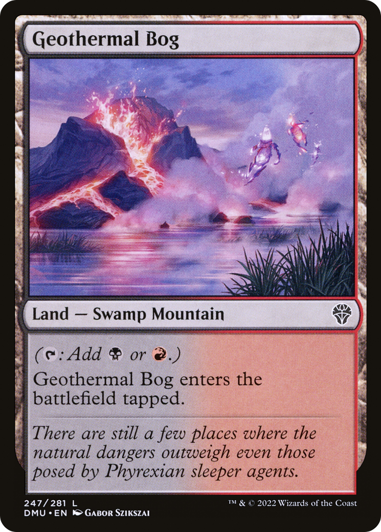 Geothermal Bog (DMU-247) - Dominaria United - Premium MTG Single from Wizards of the Coast - Just $0.08! Shop now at Game Crave Tournament Store