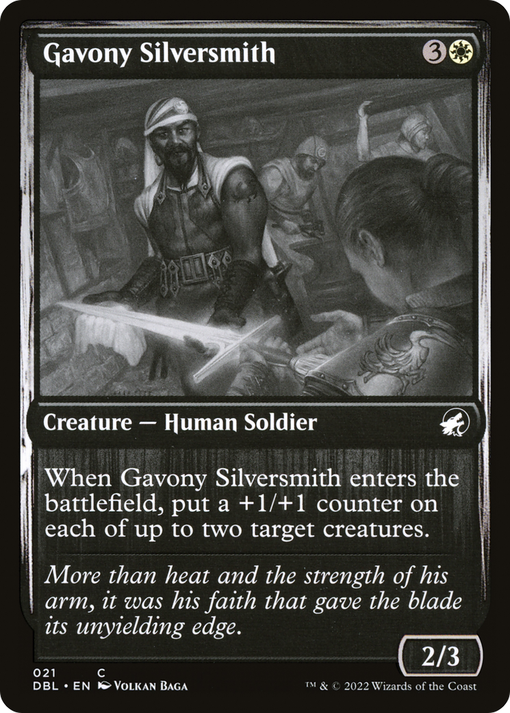 Gavony Silversmith (DBL-021) - Innistrad: Double Feature Foil - Premium MTG Single from Wizards of the Coast - Just $0.08! Shop now at Game Crave Tournament Store