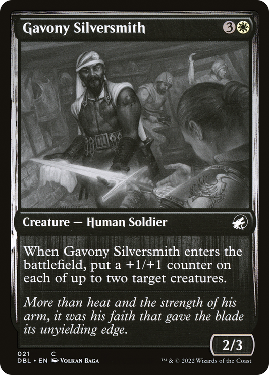 Gavony Silversmith (DBL-021) - Innistrad: Double Feature Foil - Premium MTG Single from Wizards of the Coast - Just $0.08! Shop now at Game Crave Tournament Store