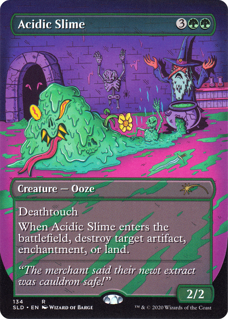 Acidic Slime (SLD-134) - Secret Lair Drop (Borderless) - Premium MTG Single from Wizards of the Coast - Just $3.81! Shop now at Game Crave Tournament Store