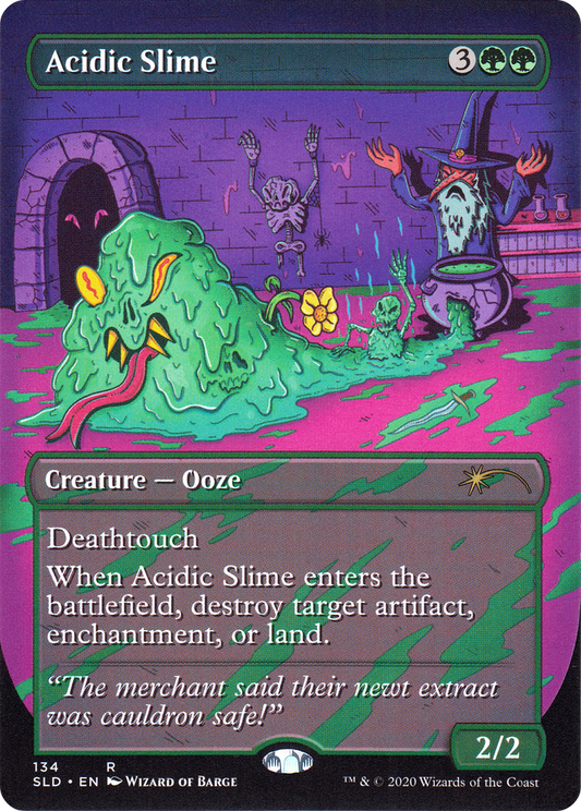 Acidic Slime (SLD-134) - Secret Lair Drop (Borderless) - Premium MTG Single from Wizards of the Coast - Just $3.81! Shop now at Game Crave Tournament Store