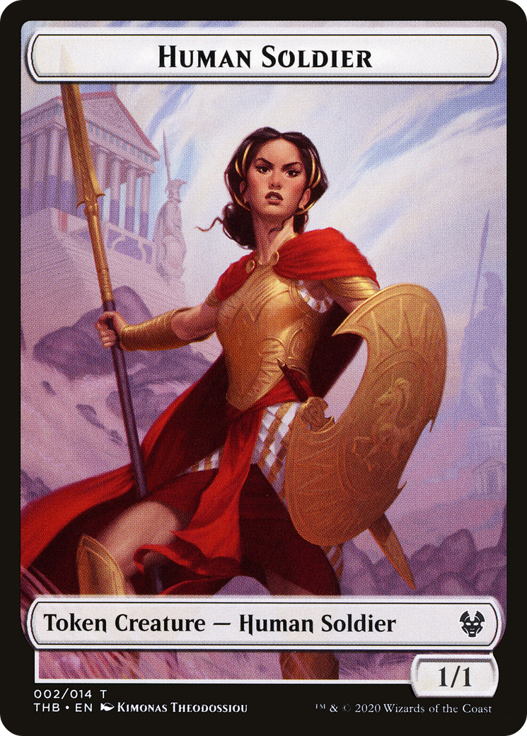 Human Soldier (TTHB-002) - Theros Beyond Death Tokens - Premium MTG Single from Wizards of the Coast - Just $0.08! Shop now at Game Crave Tournament Store