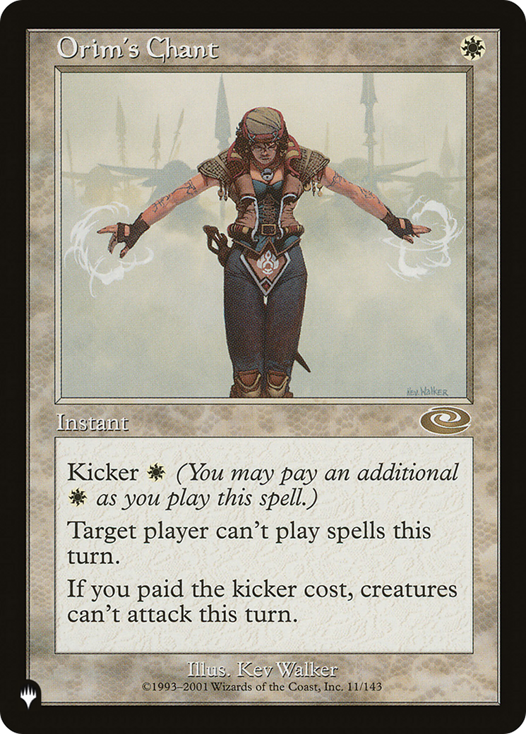 Orim's Chant (PLIST-821) - The List - Premium MTG Single from Wizards of the Coast - Just $1.85! Shop now at Game Crave Tournament Store