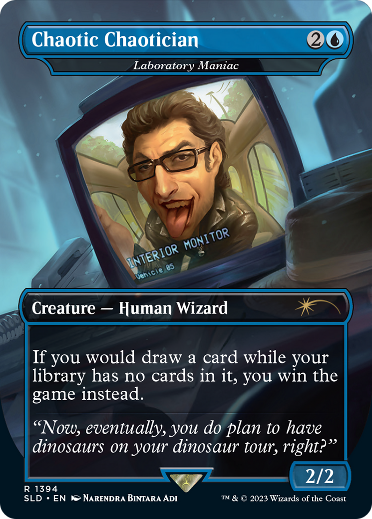 Laboratory Maniac (SLD-1394) - Secret Lair Drop / Chaotic Chaotician (Borderless) - Premium MTG Single from Wizards of the Coast - Just $1.78! Shop now at Game Crave Tournament Store