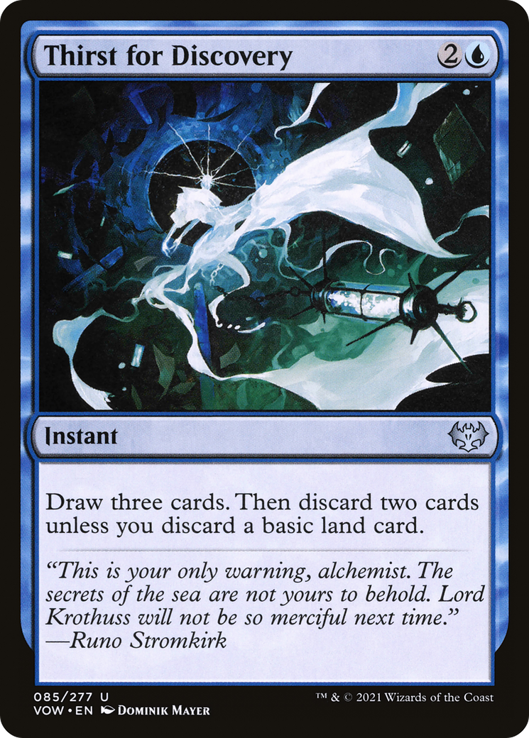 Thirst for Discovery (VOW-085) - Innistrad: Crimson Vow Foil - Premium MTG Single from Wizards of the Coast - Just $0.08! Shop now at Game Crave Tournament Store