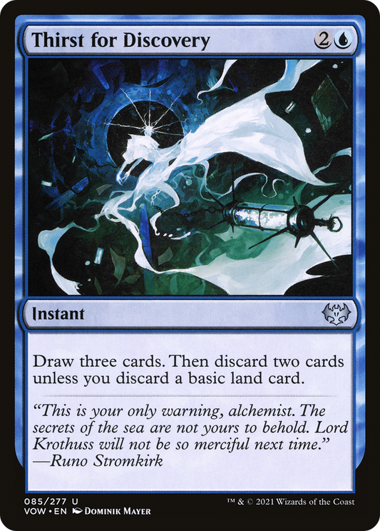Thirst for Discovery (VOW-085) - Innistrad: Crimson Vow Foil - Premium MTG Single from Wizards of the Coast - Just $0.08! Shop now at Game Crave Tournament Store