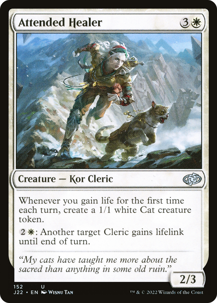 Attended Healer (J22-152) - Jumpstart 2022 - Premium MTG Single from Wizards of the Coast - Just $0.25! Shop now at Game Crave Tournament Store