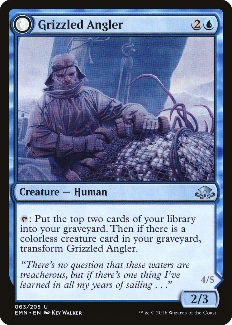 Grizzled Angler // Grisly Anglerfish (EMN-063) - Eldritch Moon: (mooneldrazidfc) Foil - Premium MTG Single from Wizards of the Coast - Just $0.26! Shop now at Game Crave Tournament Store