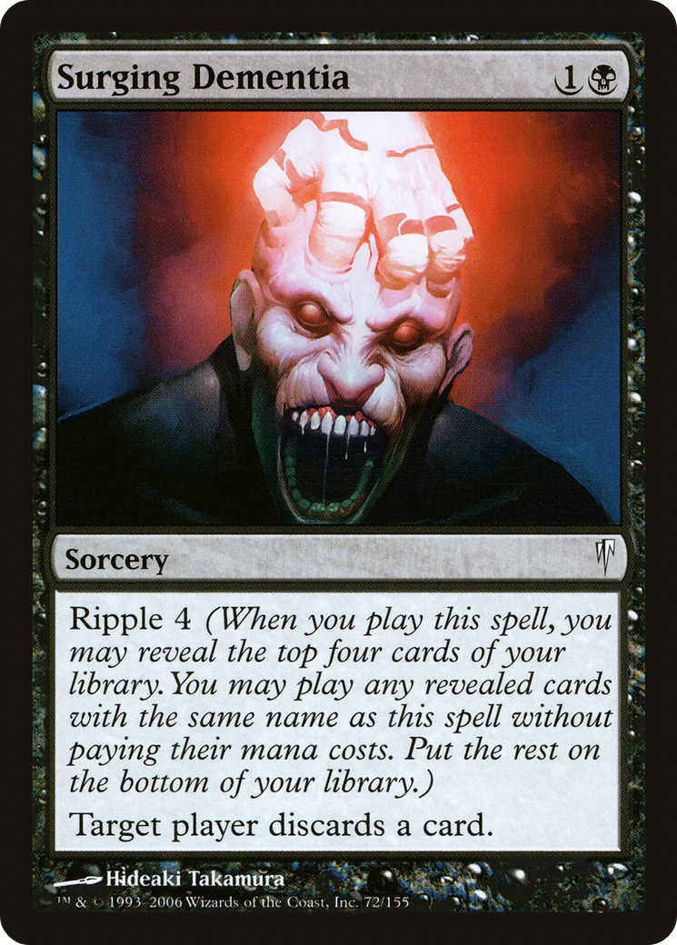 Surging Dementia (CSP-072) - Coldsnap - Premium MTG Single from Wizards of the Coast - Just $0.25! Shop now at Game Crave Tournament Store