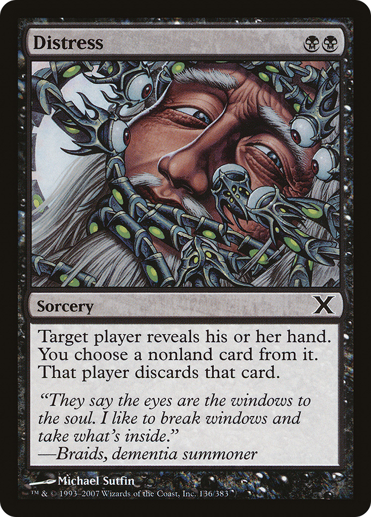 Distress (10E-136) - Tenth Edition Foil - Premium MTG Single from Wizards of the Coast - Just $0.42! Shop now at Game Crave Tournament Store