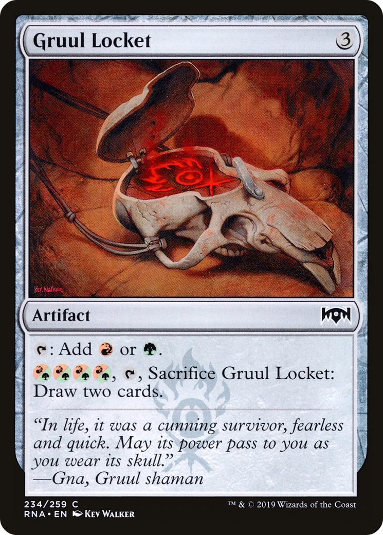 Gruul Locket (RNA-234) - Ravnica Allegiance - Premium MTG Single from Wizards of the Coast - Just $0.25! Shop now at Game Crave Tournament Store