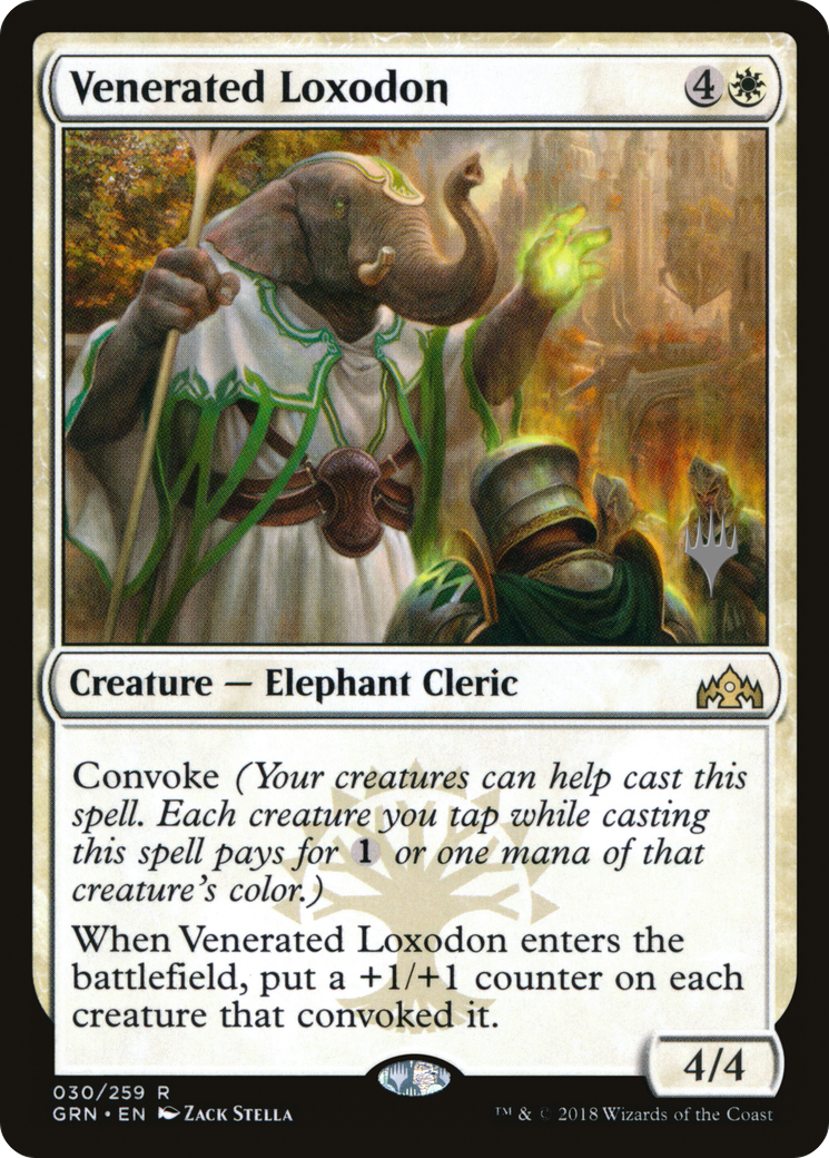 Venerated Loxodon (PGRN-30P) - Guilds of Ravnica Promos - Premium MTG Single from Wizards of the Coast - Just $1.06! Shop now at Game Crave Tournament Store