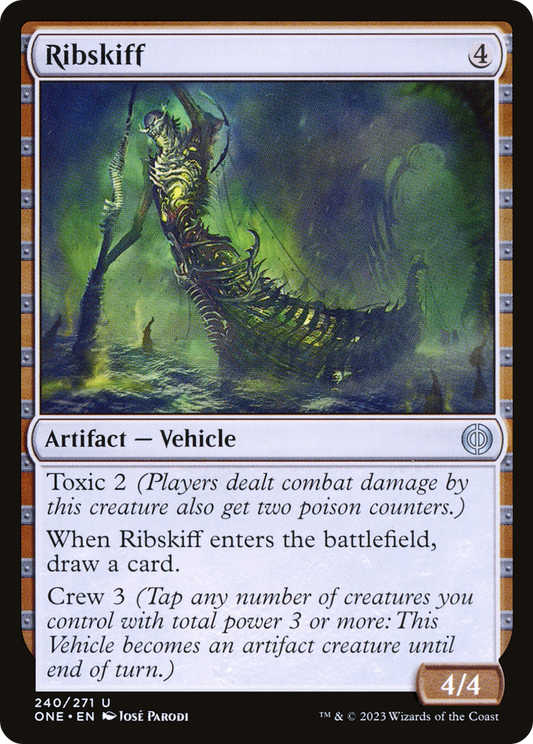 Ribskiff (ONE-240) - Phyrexia: All Will Be One - Premium MTG Single from Wizards of the Coast - Just $0.08! Shop now at Game Crave Tournament Store