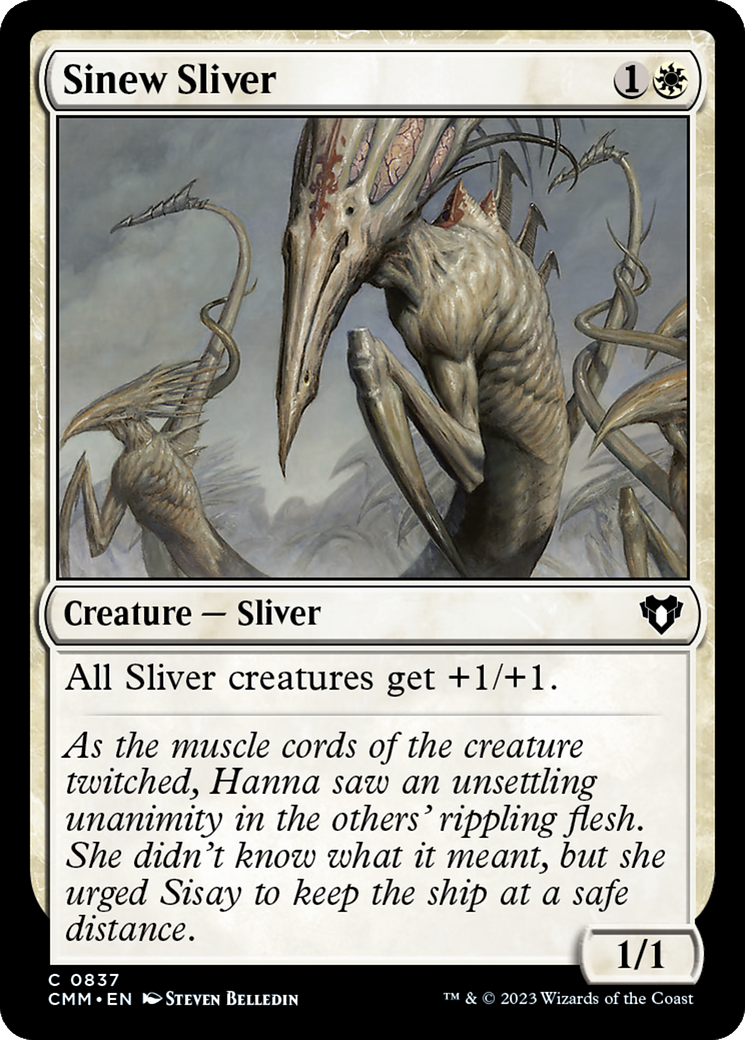 Sinew Sliver (CMM-837) - Commander Masters - Premium MTG Single from Wizards of the Coast - Just $0.08! Shop now at Game Crave Tournament Store