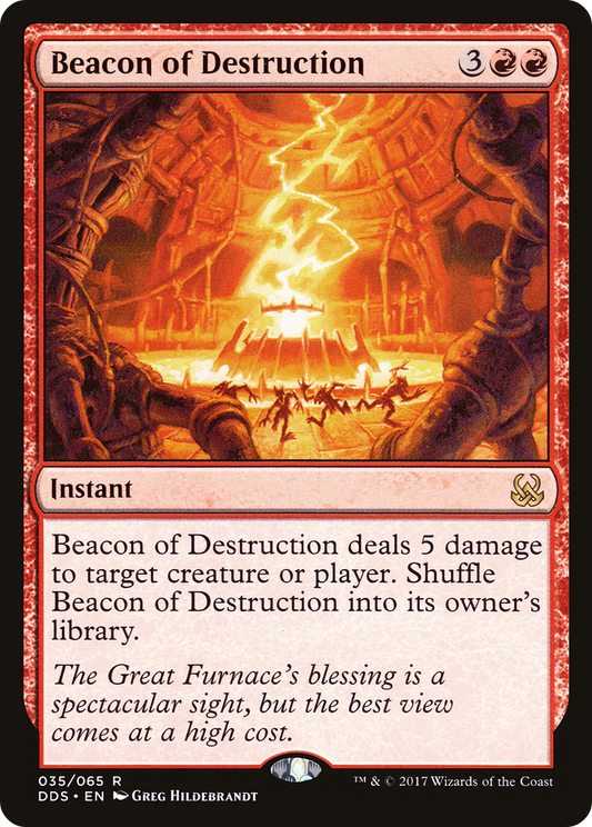 Beacon of Destruction (DDS-035) - Duel Decks: Mind vs. Might - Premium MTG Single from Wizards of the Coast - Just $0.25! Shop now at Game Crave Tournament Store