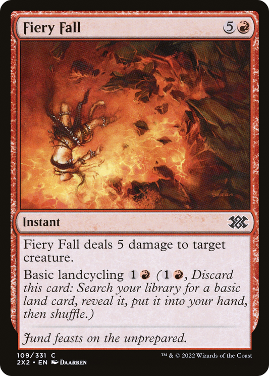 Fiery Fall (2X2-109) - Double Masters 2022 - Premium MTG Single from Wizards of the Coast - Just $0.08! Shop now at Game Crave Tournament Store