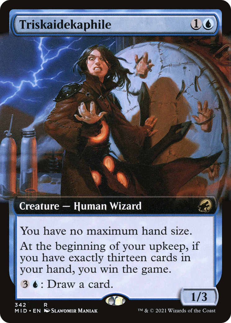 Triskaidekaphile (MID-342) - Innistrad: Midnight Hunt: (Extended Art) Foil - Premium MTG Single from Wizards of the Coast - Just $0.63! Shop now at Game Crave Tournament Store