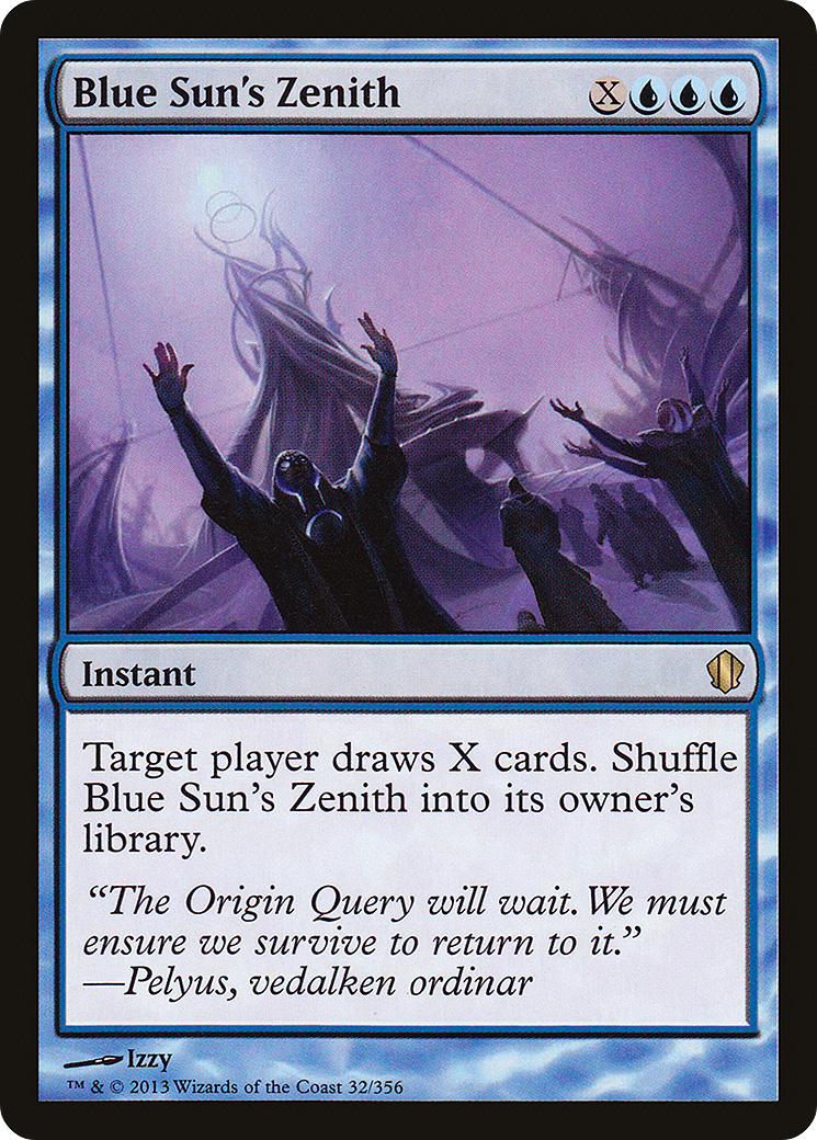 Blue Sun's Zenith (C13-032) - Commander 2013 - Premium MTG Single from Wizards of the Coast - Just $0.31! Shop now at Game Crave Tournament Store
