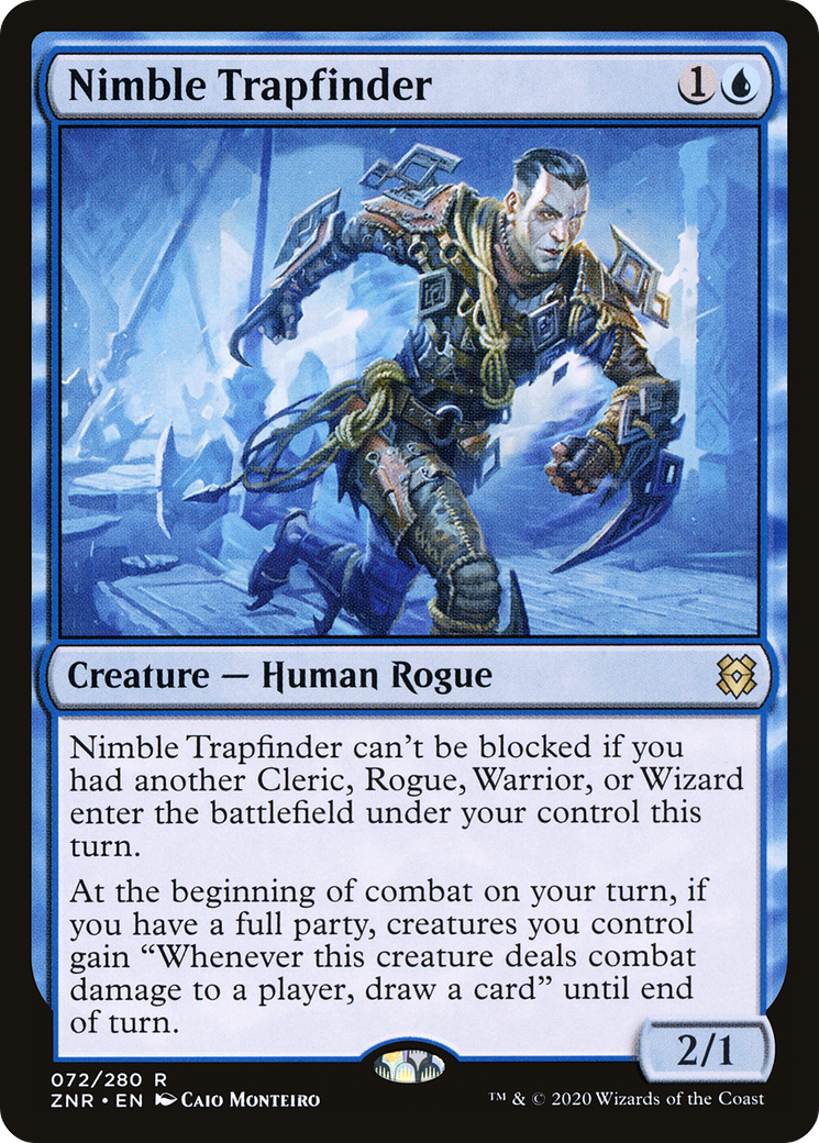 Nimble Trapfinder (ZNR-072) - Zendikar Rising - Premium MTG Single from Wizards of the Coast - Just $0.08! Shop now at Game Crave Tournament Store