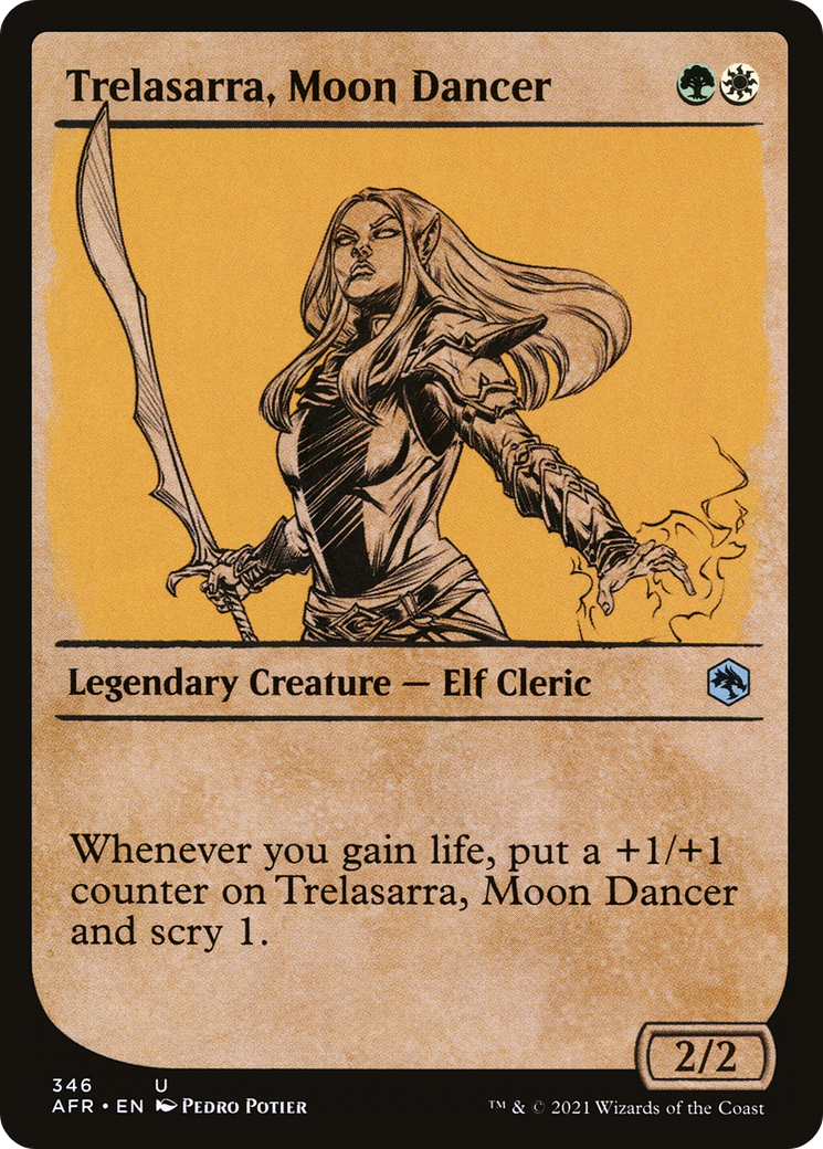 Trelasarra, Moon Dancer (AFR-346) - Adventures in the Forgotten Realms: (Showcase) - Premium MTG Single from Wizards of the Coast - Just $0.08! Shop now at Game Crave Tournament Store