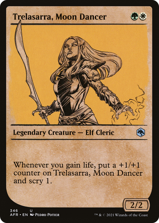 Trelasarra, Moon Dancer (AFR-346) - Adventures in the Forgotten Realms: (Showcase) - Premium MTG Single from Wizards of the Coast - Just $0.08! Shop now at Game Crave Tournament Store