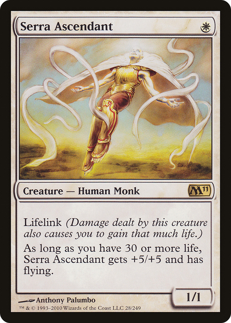 Serra Ascendant (M11-028) - Magic 2011 - Premium MTG Single from Wizards of the Coast - Just $5.98! Shop now at Game Crave Tournament Store