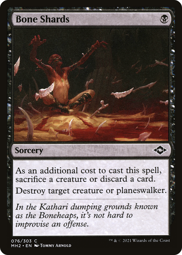 Bone Shards (MH2-076) - Modern Horizons 2 Foil - Premium MTG Single from Wizards of the Coast - Just $0.25! Shop now at Game Crave Tournament Store