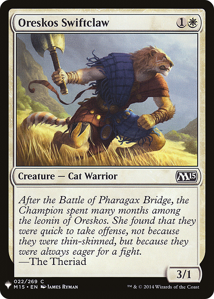 Oreskos Swiftclaw (MB1-189) - Mystery Booster - Premium MTG Single from Wizards of the Coast - Just $0.08! Shop now at Game Crave Tournament Store