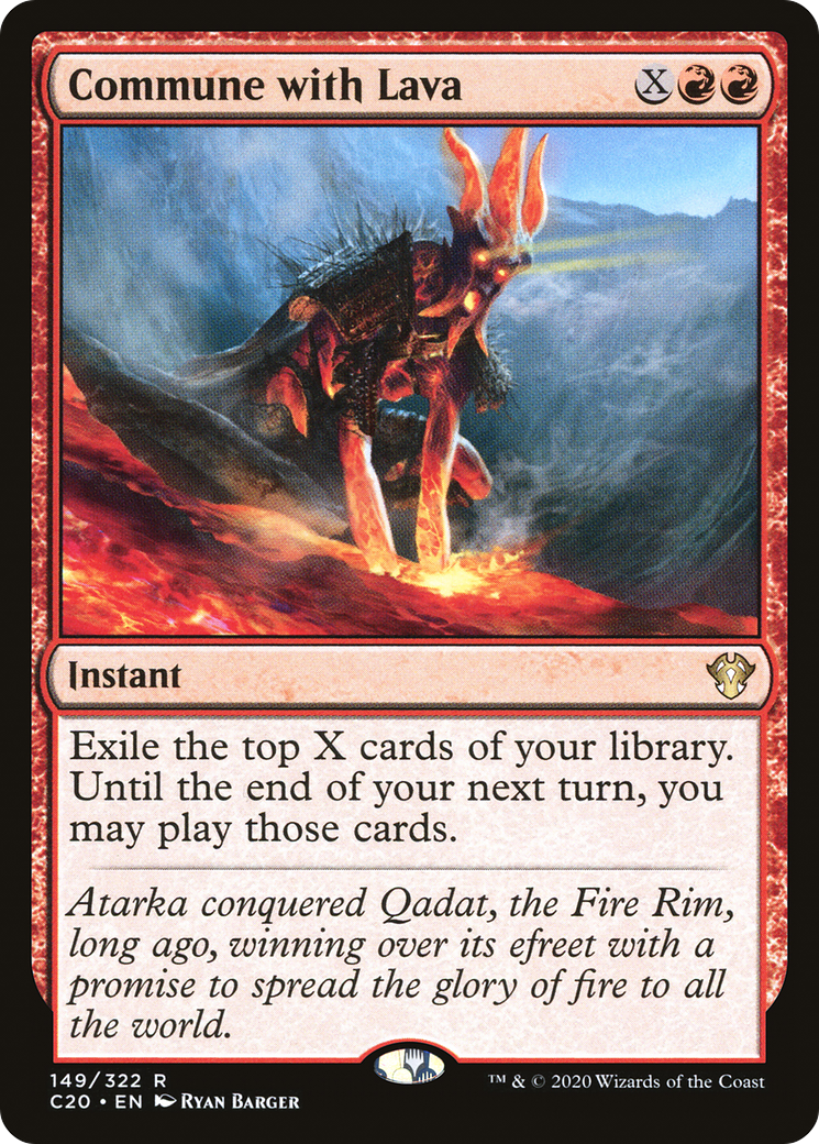 Commune with Lava (C20-149) - Commander 2020 - Premium MTG Single from Wizards of the Coast - Just $0.08! Shop now at Game Crave Tournament Store
