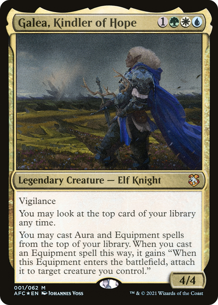 Galea, Kindler of Hope (AFC-001) - Forgotten Realms Commander Foil - Premium MTG Single from Wizards of the Coast - Just $0.14! Shop now at Game Crave Tournament Store