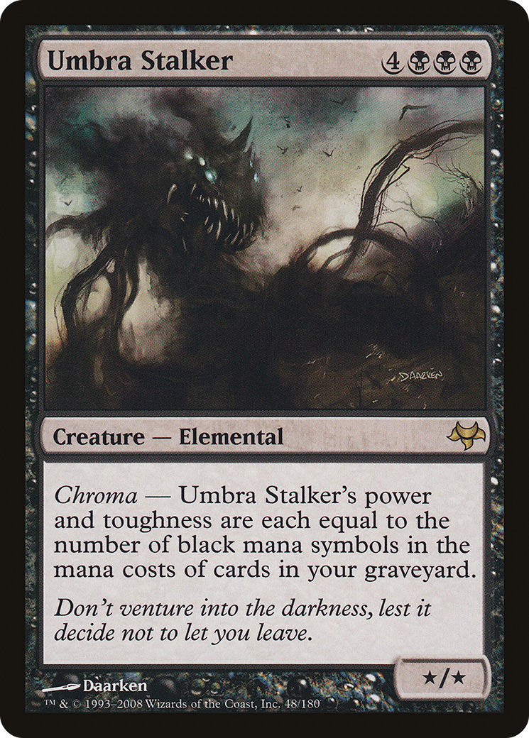 Umbra Stalker (EVE-048) - Eventide Foil - Premium MTG Single from Wizards of the Coast - Just $1.63! Shop now at Game Crave Tournament Store