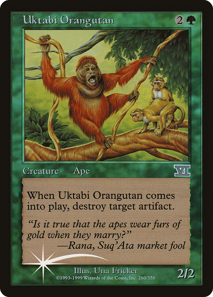 Uktabi Orangutan (PAL00-003) - Arena League 2000 Foil - Premium MTG Single from Wizards of the Coast - Just $23.99! Shop now at Game Crave Tournament Store