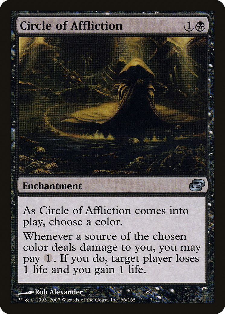 Circle of Affliction (PLC-066) - Planar Chaos - Premium MTG Single from Wizards of the Coast - Just $0.25! Shop now at Game Crave Tournament Store