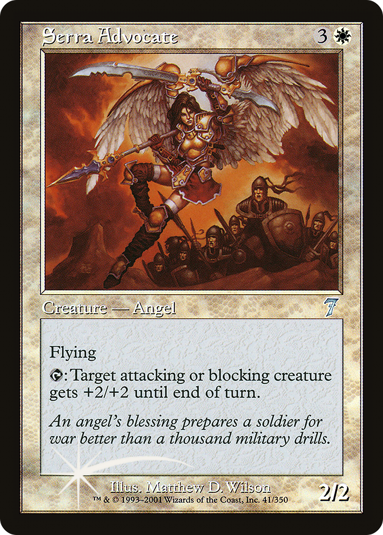 Serra Advocate (7ED-41★) - Seventh Edition Foil - Premium MTG Single from Wizards of the Coast - Just $14.08! Shop now at Game Crave Tournament Store