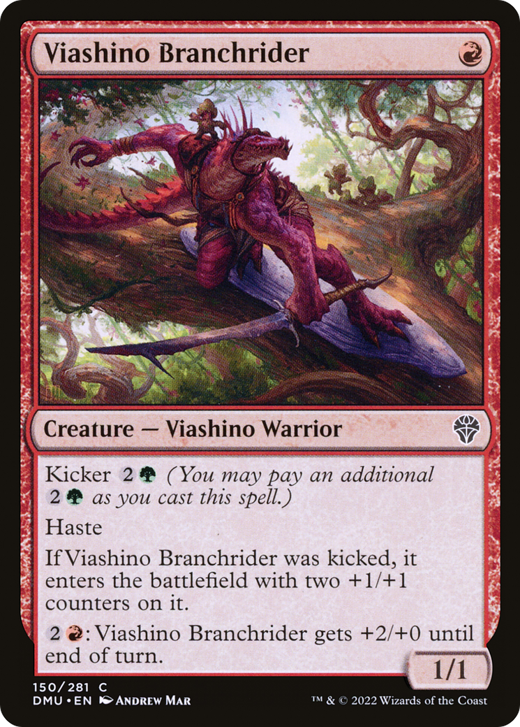 Viashino Branchrider (DMU-150) - Dominaria United Foil - Premium MTG Single from Wizards of the Coast - Just $0.08! Shop now at Game Crave Tournament Store