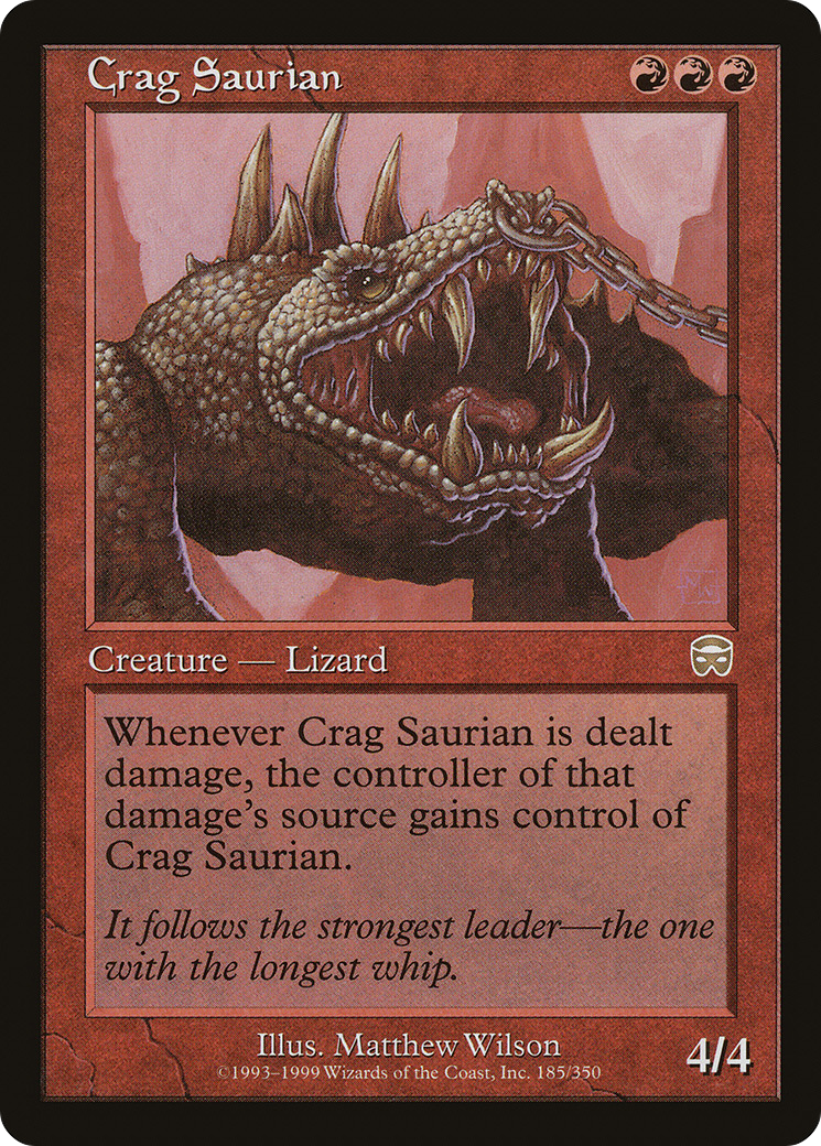 Crag Saurian (MMQ-185) - Mercadian Masques Foil - Premium MTG Single from Wizards of the Coast - Just $9.59! Shop now at Game Crave Tournament Store