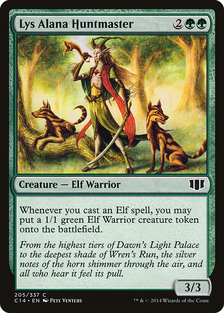 Lys Alana Huntmaster (C14-205) - Commander 2014 - Premium MTG Single from Wizards of the Coast - Just $0.11! Shop now at Game Crave Tournament Store