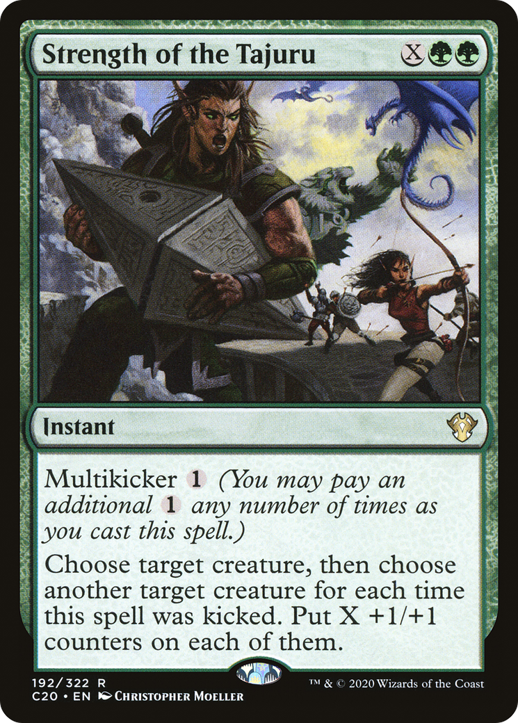 Strength of the Tajuru (C20-192) - Commander 2020 - Premium MTG Single from Wizards of the Coast - Just $0.11! Shop now at Game Crave Tournament Store