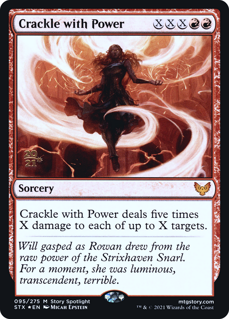 Crackle with Power (PSTX-95S) - Strixhaven: School of Mages Promos Foil - Premium MTG Single from Wizards of the Coast - Just $4.46! Shop now at Game Crave Tournament Store